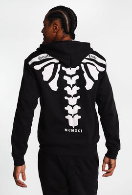 Southpole Skull & Spine Zip-Up Hoodie
