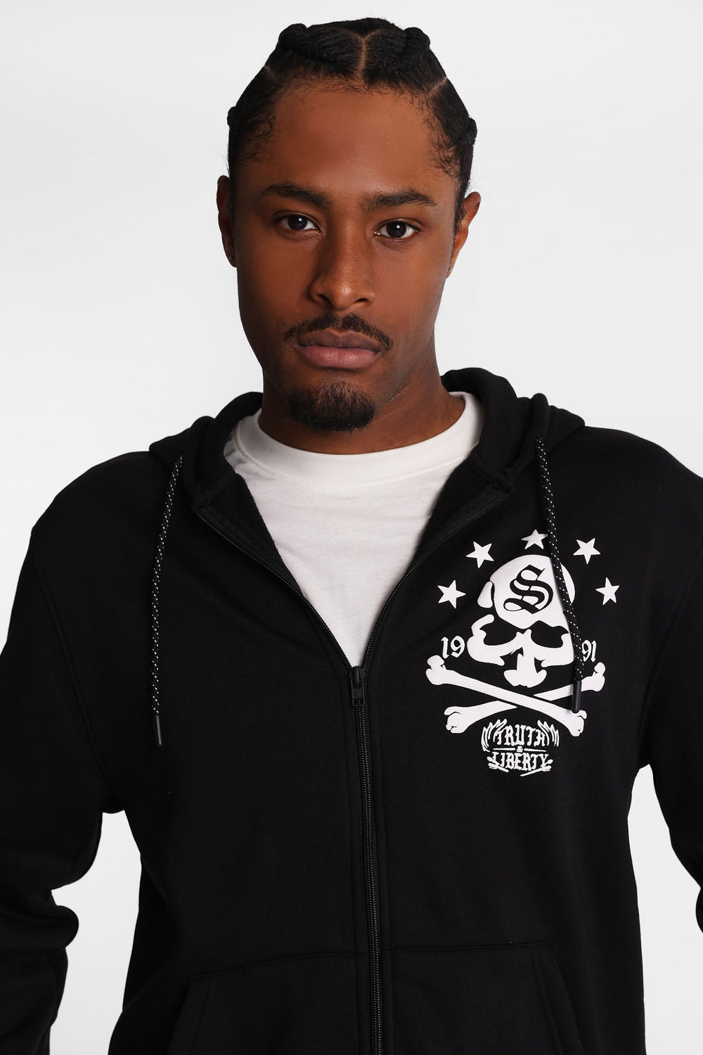 Southpole Skull & Spine Zip-Up Hoodie Southpole Skull & Spine Zip-Up Hoodie