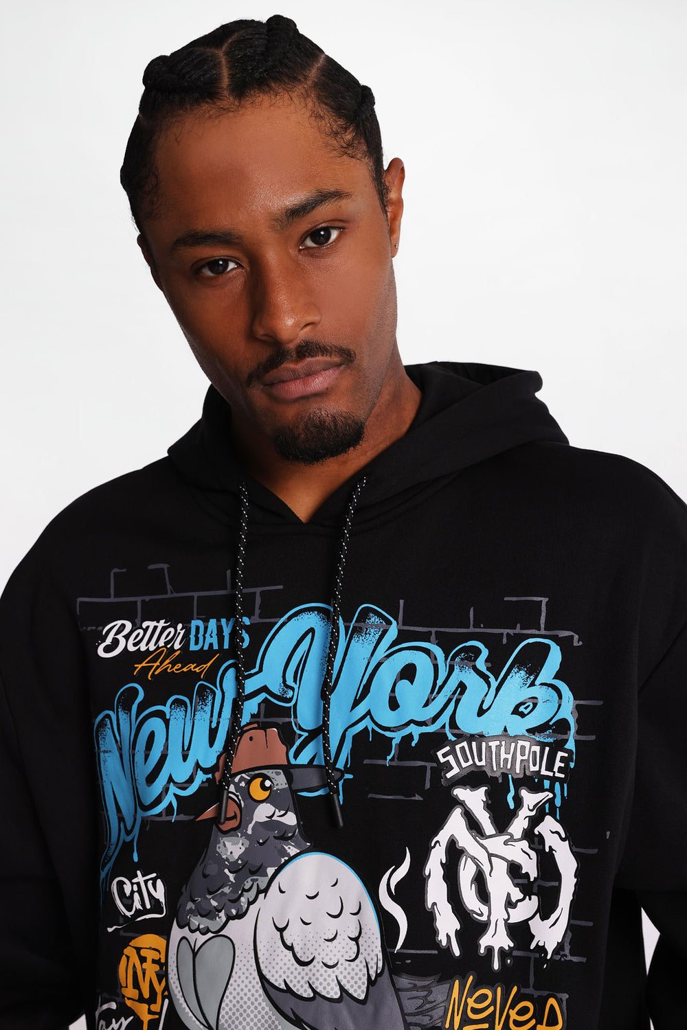 Southpole NYC Pigeon Graphic Hoodie Southpole NYC Pigeon Graphic Hoodie