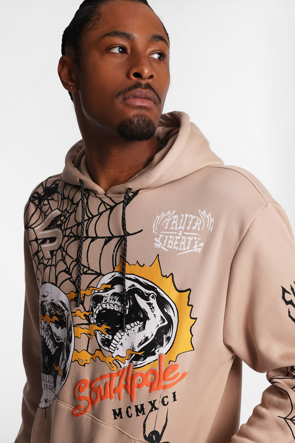 Southpole Spider Web Graphic Hoodie Southpole Spider Web Graphic Hoodie