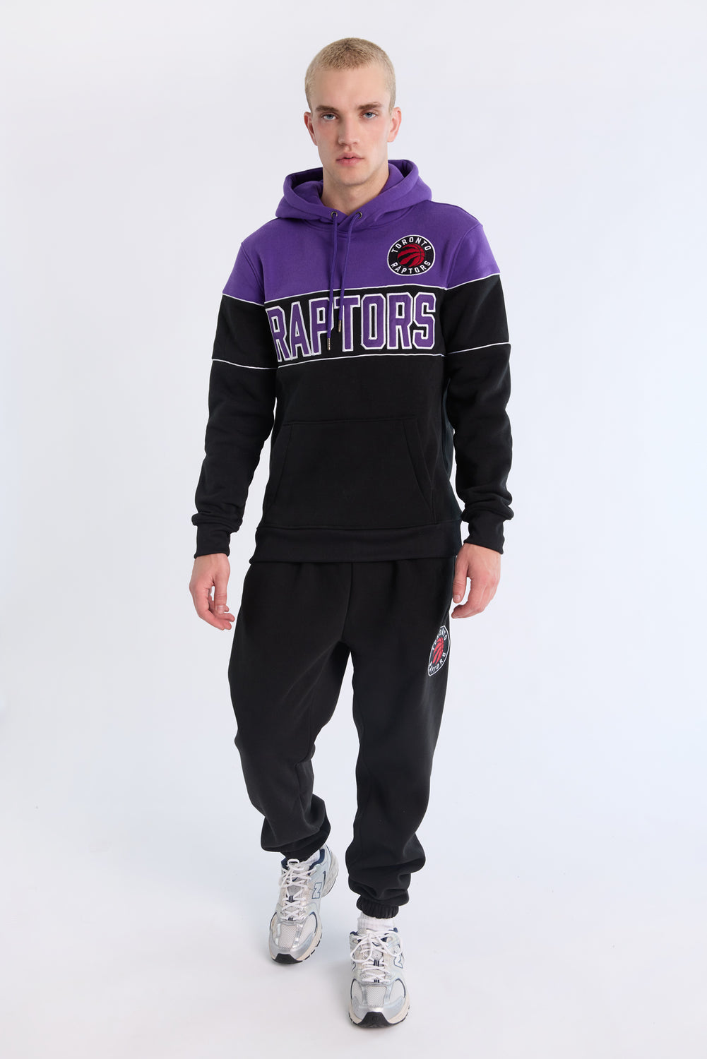 Mens Toronto Raptors Colour Block Hoodie Mens Toronto Raptors Colour Block Hoodie