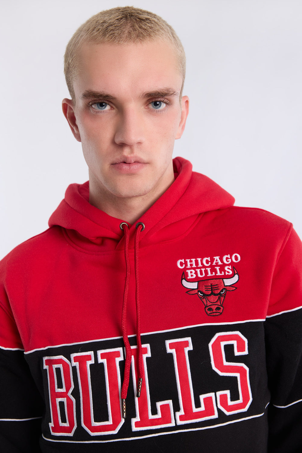 Mens Chicago Bulls Colour Block Hoodie Mens Chicago Bulls Colour Block Hoodie