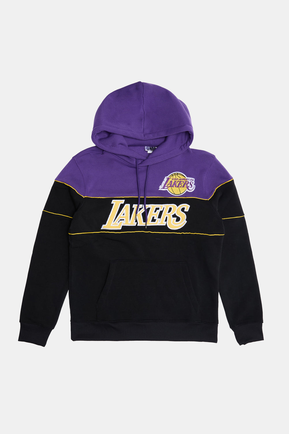 Mens LA Lakers Colour Block Hoodie Mens LA Lakers Colour Block Hoodie