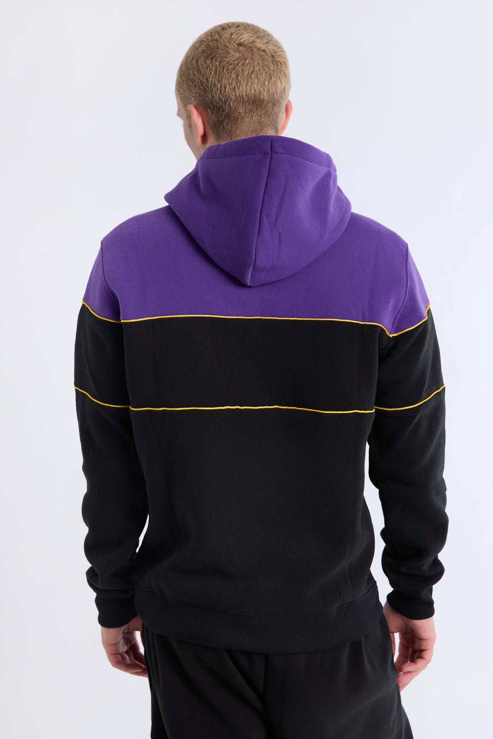 Mens LA Lakers Colour Block Hoodie Mens LA Lakers Colour Block Hoodie