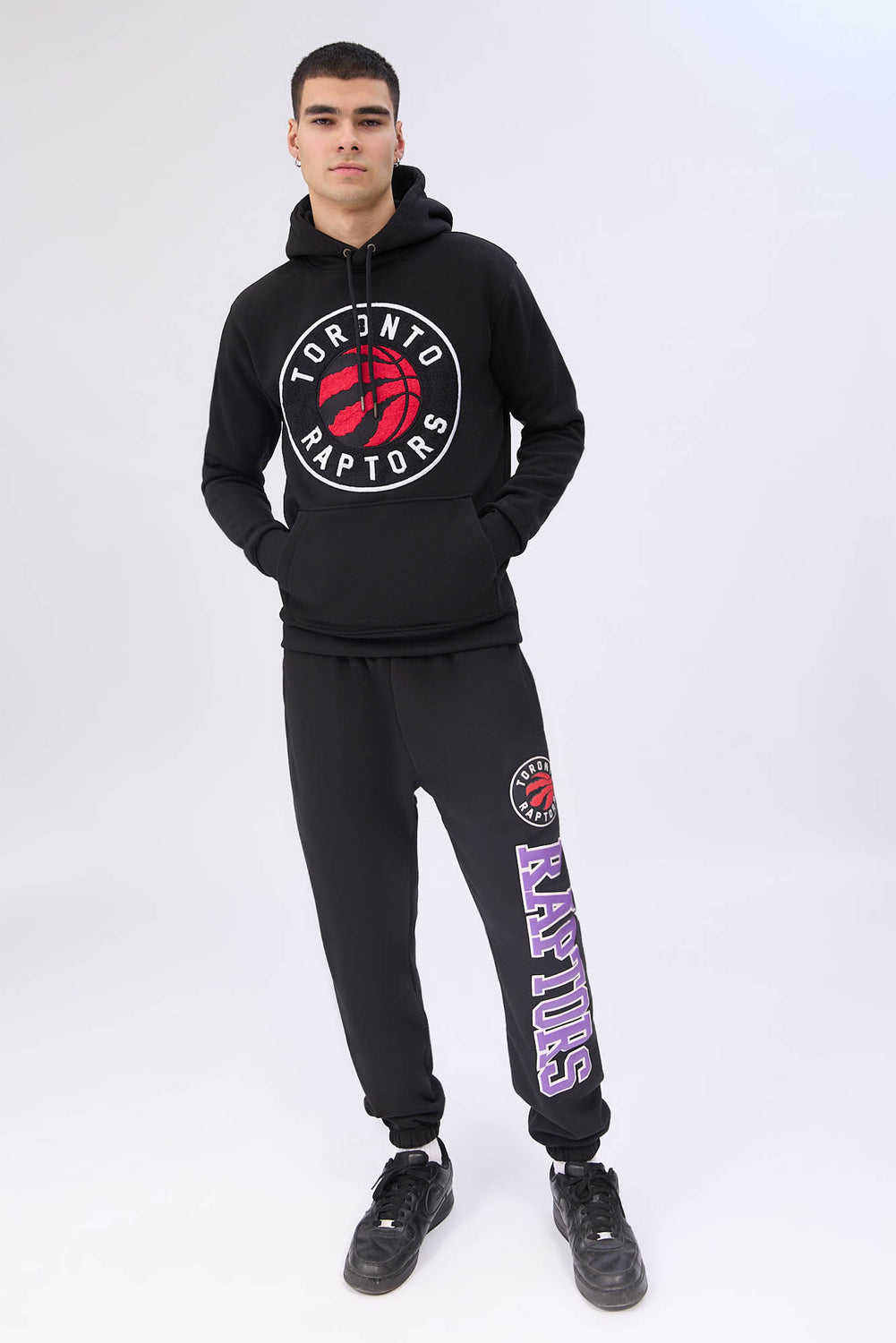 Mens Toronto Raptors Chenille Logo Hoodie Mens Toronto Raptors Chenille Logo Hoodie