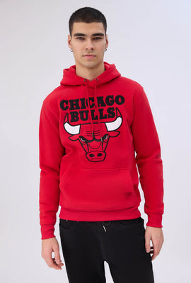 Mens Chicago Bulls Chenille Logo Hoodie