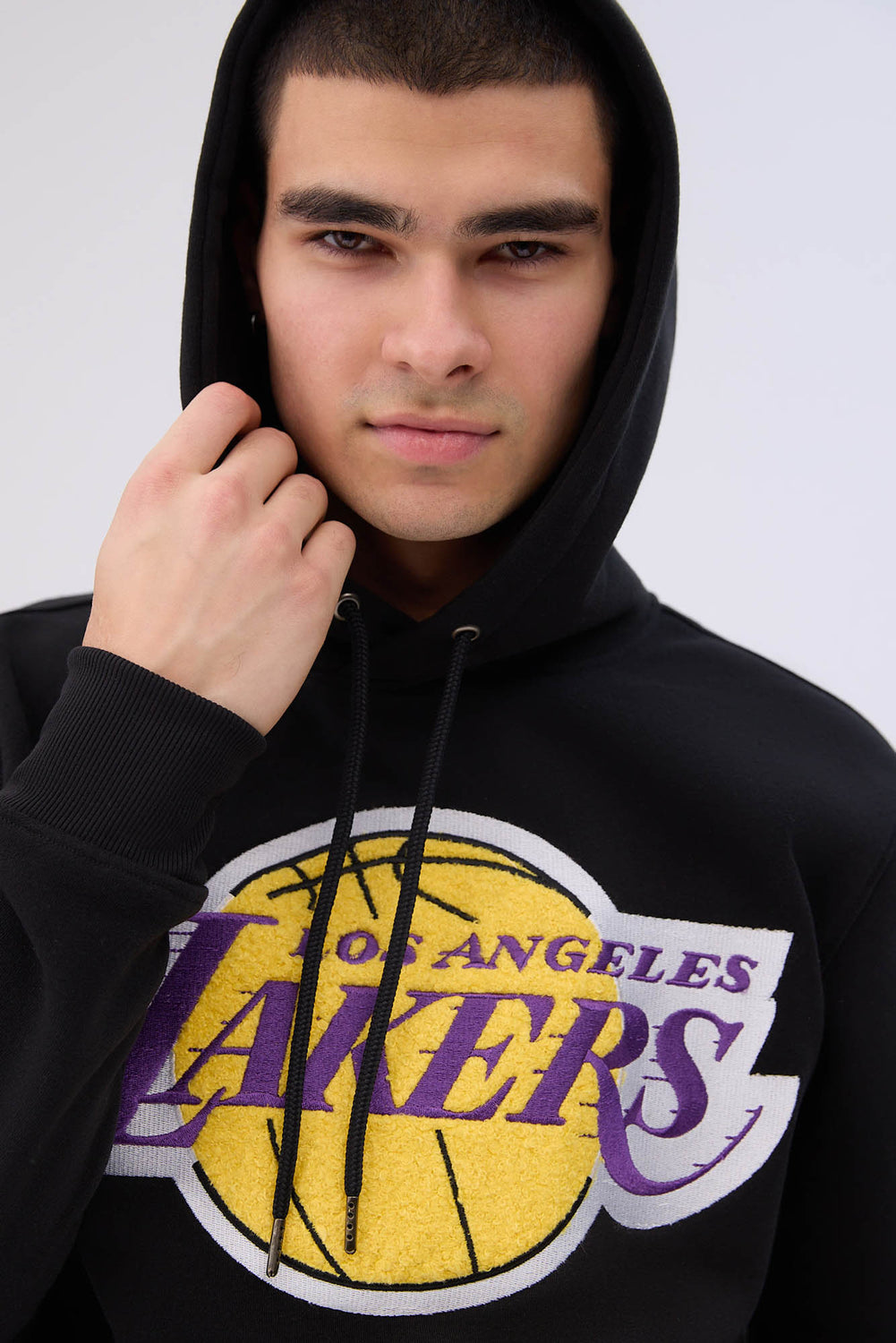 Mens Los Angeles Lakers Chenille Logo Hoodie Mens Los Angeles Lakers Chenille Logo Hoodie