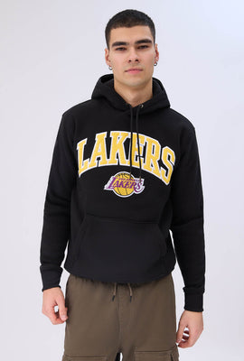 Haut à capuchon logo chenille LA Lakers homme