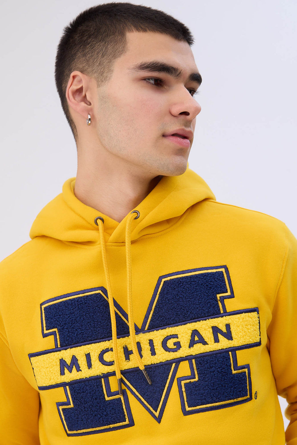 Mens Michigan Chenille Logo Hoodie Mens Michigan Chenille Logo Hoodie