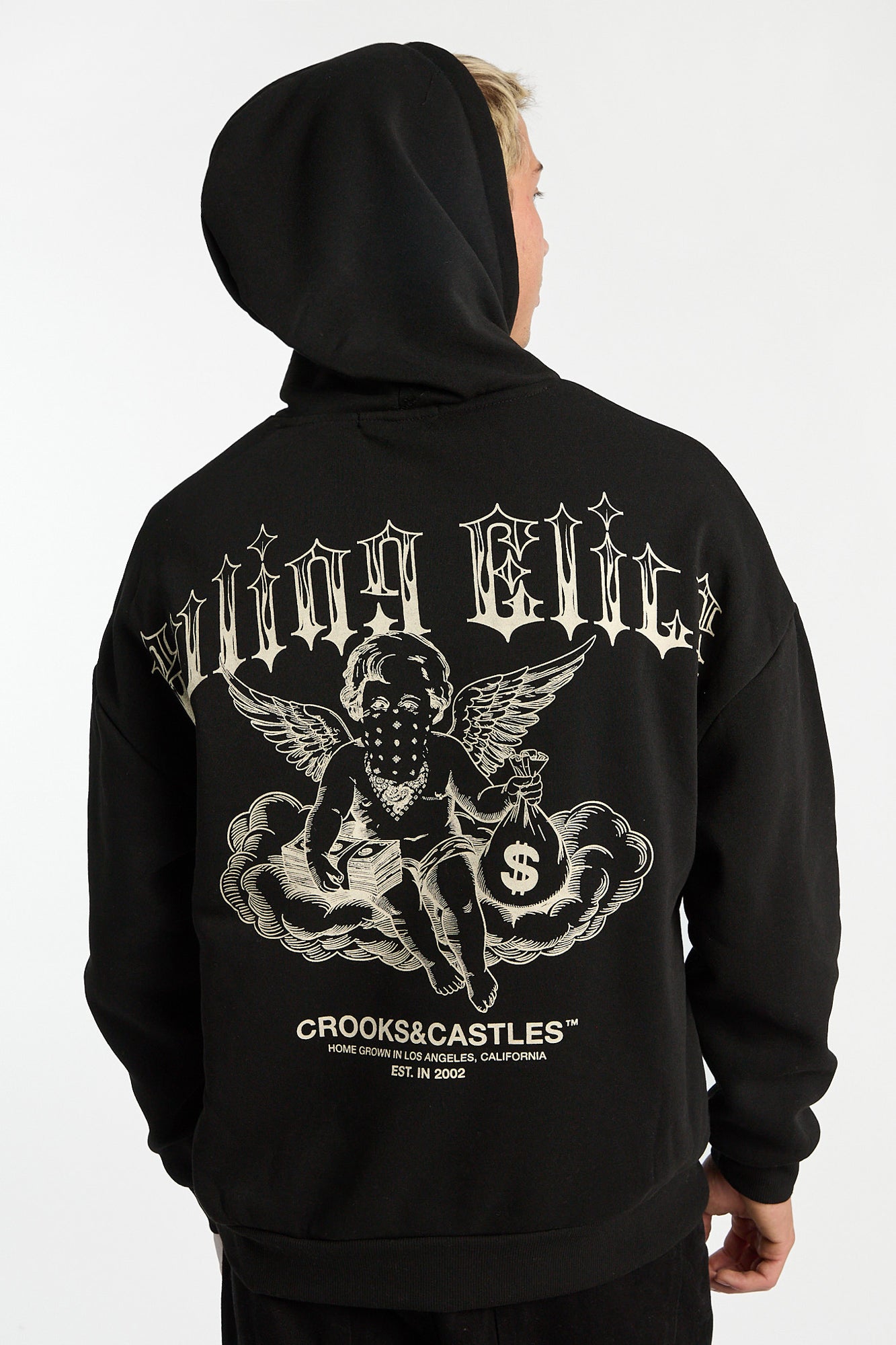 Mens Crooks & Castles Ruling Elite Hoodie - Black /