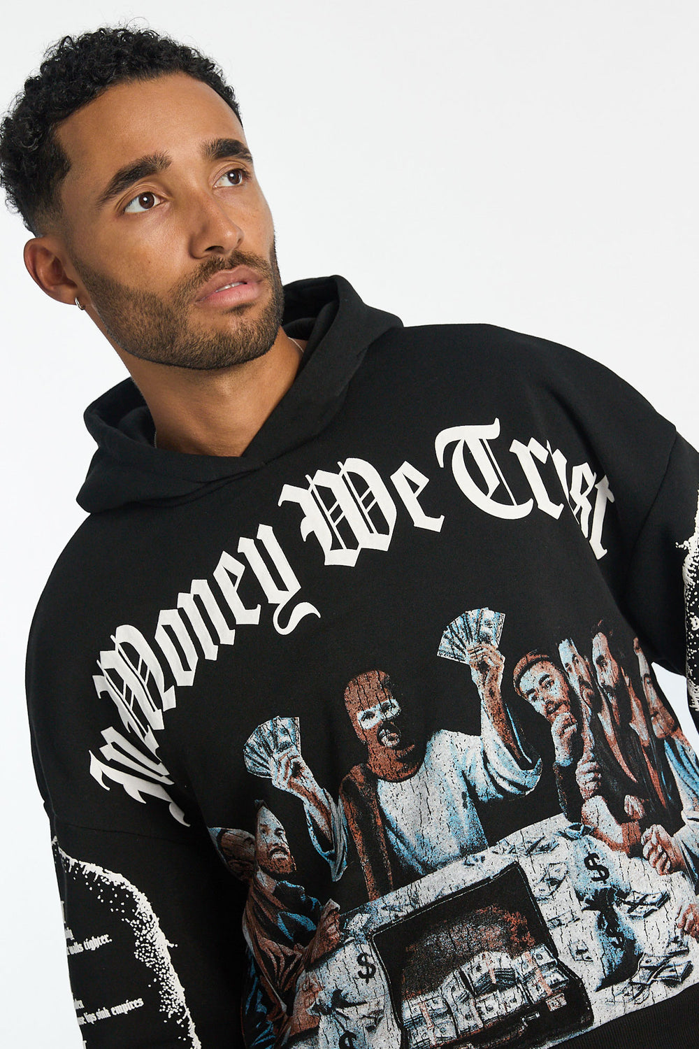 Mens Crooks & Castles Trust Money Hoodie Mens Crooks & Castles Trust Money Hoodie