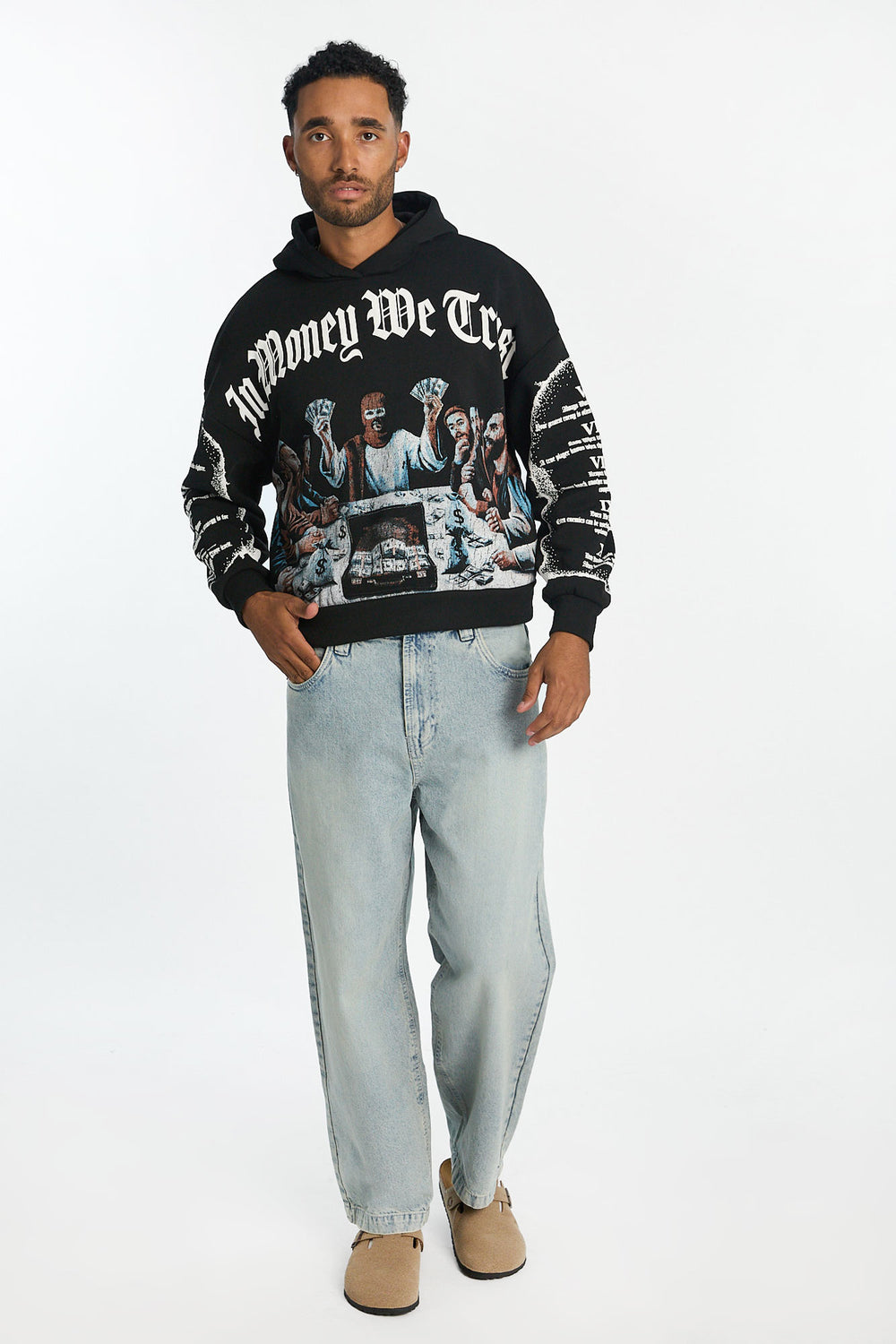 Mens Crooks & Castles Trust Money Hoodie Mens Crooks & Castles Trust Money Hoodie