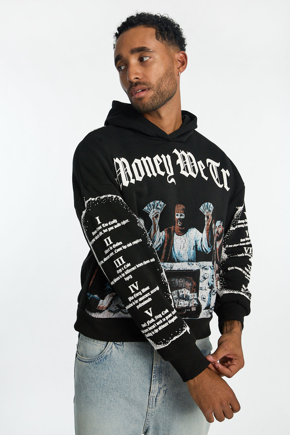 Mens Crooks & Castles Trust Money Hoodie Mens Crooks & Castles Trust Money Hoodie