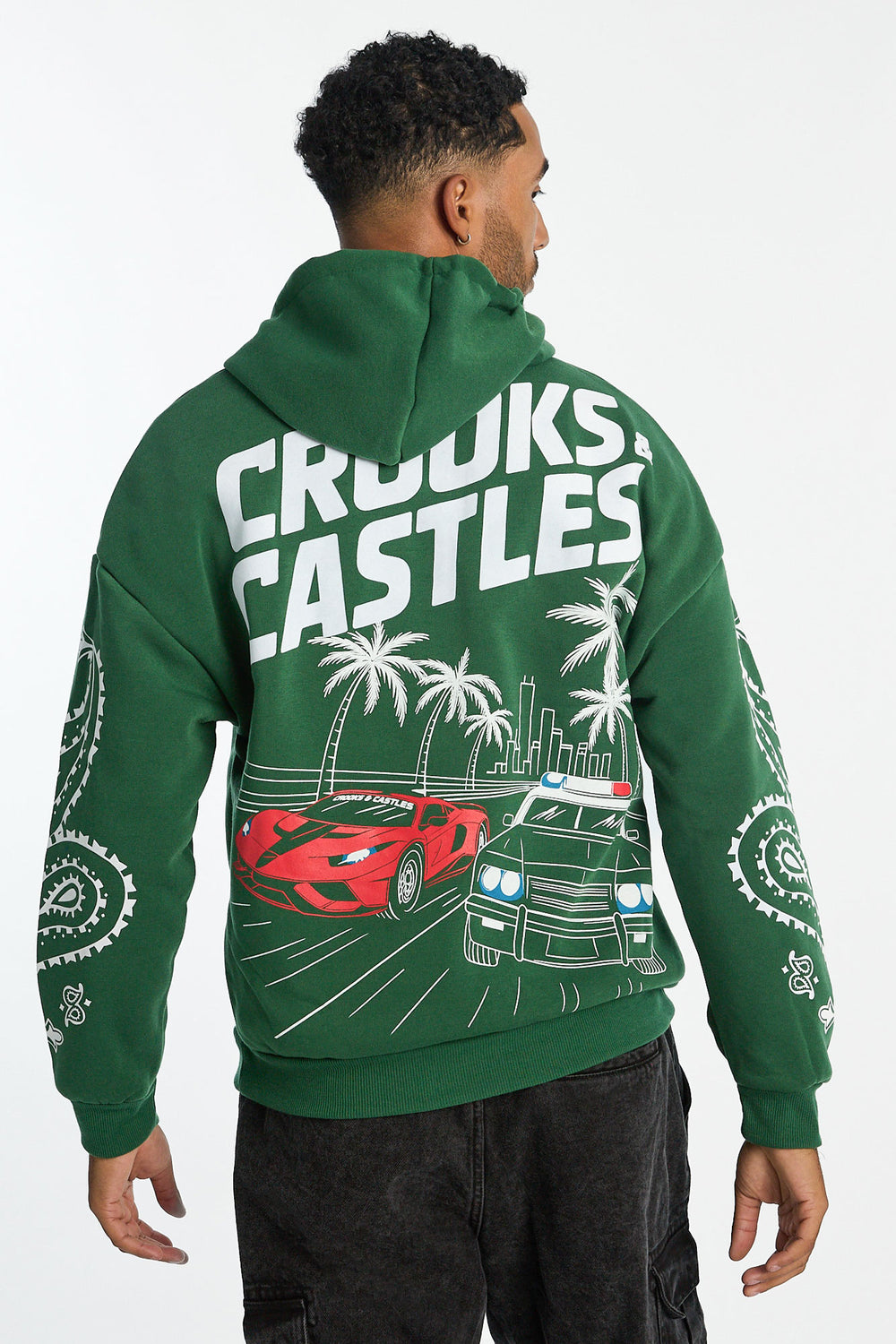 Mens Crooks & Castles Racing Hoodie Mens Crooks & Castles Racing Hoodie