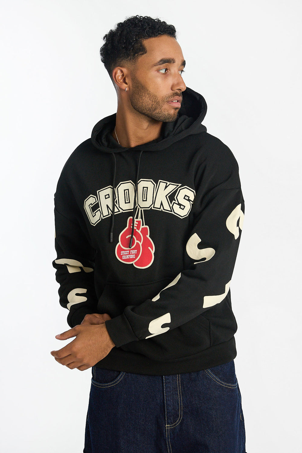 Mens Crooks & Castles Boxing Hoodie Mens Crooks & Castles Boxing Hoodie