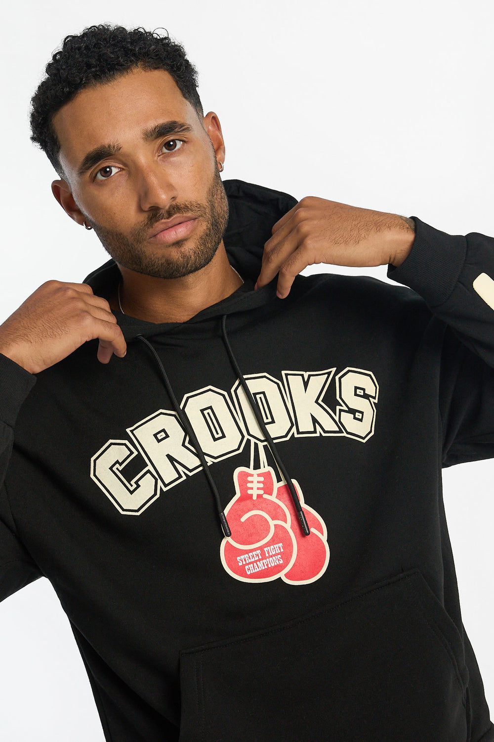 Mens Crooks & Castles Boxing Hoodie Mens Crooks & Castles Boxing Hoodie