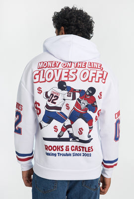 Mens Crooks & Castles Hockey Zip-Up Hoodie