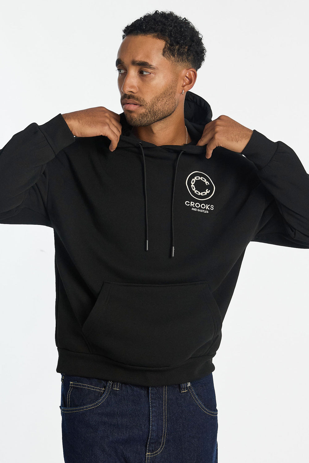 Haut à capuchon imprimé camouflage arbres Crooks & Castles homme Haut à capuchon imprimé camouflage arbres Crooks & Castles homme