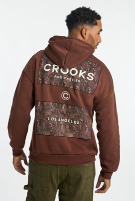 Haut à capuchon imprimé camouflage arbres Crooks & Castles homme