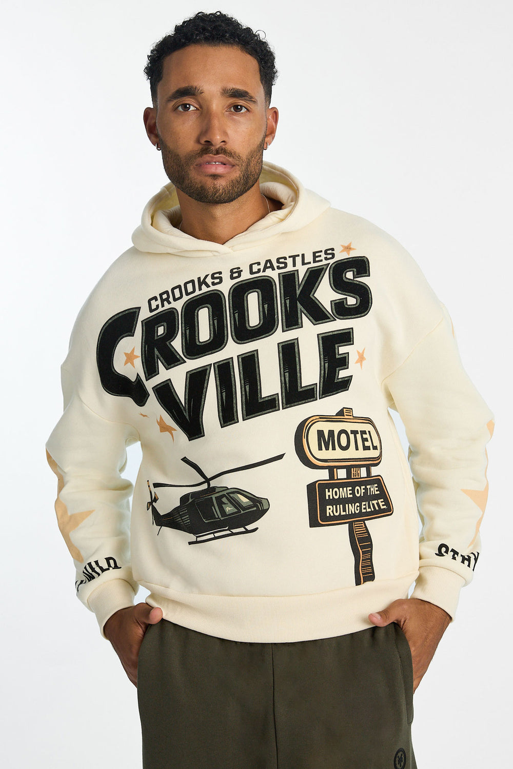 Mens Crooks & Castles Crooksville Hoodie Mens Crooks & Castles Crooksville Hoodie