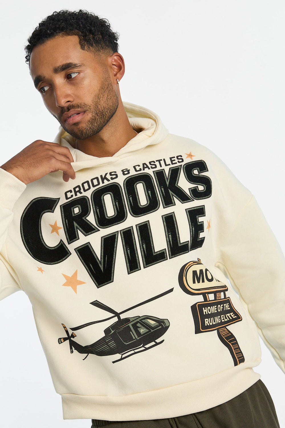 Mens Crooks & Castles Crooksville Hoodie Mens Crooks & Castles Crooksville Hoodie