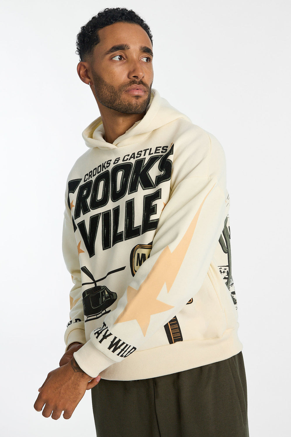 Mens Crooks & Castles Crooksville Hoodie Mens Crooks & Castles Crooksville Hoodie