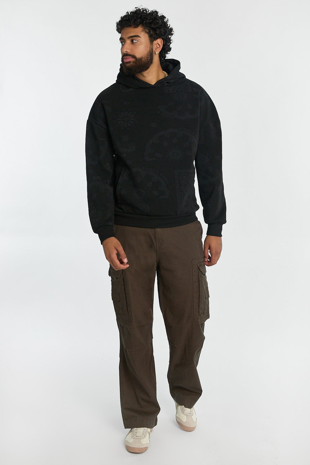 Mens Crooks & Castles Paisley Hoodie Mens Crooks & Castles Paisley Hoodie
