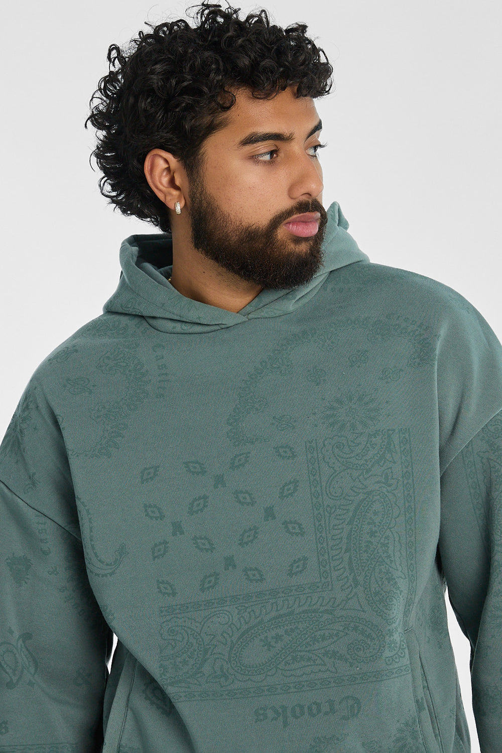 Mens Crooks & Castles Paisley Hoodie Mens Crooks & Castles Paisley Hoodie