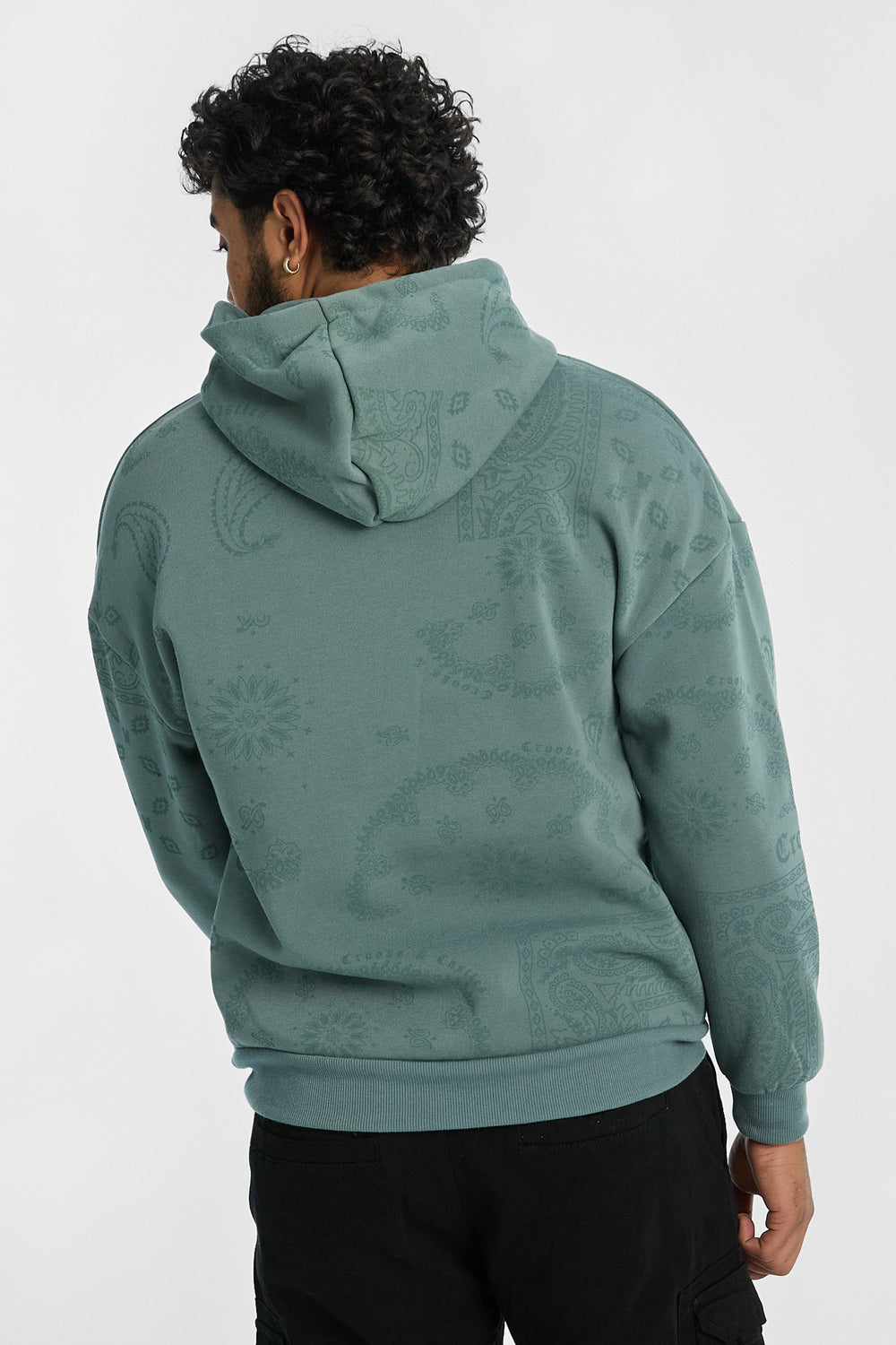 Mens Crooks & Castles Paisley Hoodie Mens Crooks & Castles Paisley Hoodie