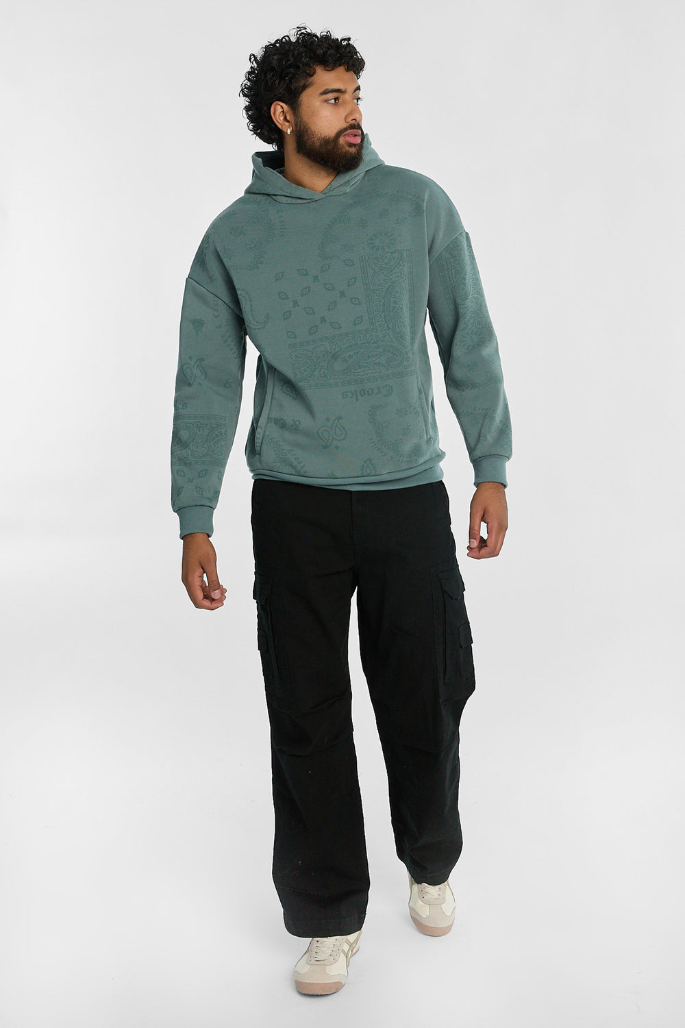 Mens Crooks & Castles Paisley Hoodie Mens Crooks & Castles Paisley Hoodie
