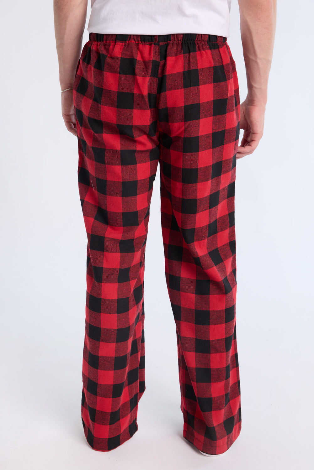 West49 Mens Red Plaid Pajama Bottoms West49 Mens Red Plaid Pajama Bottoms