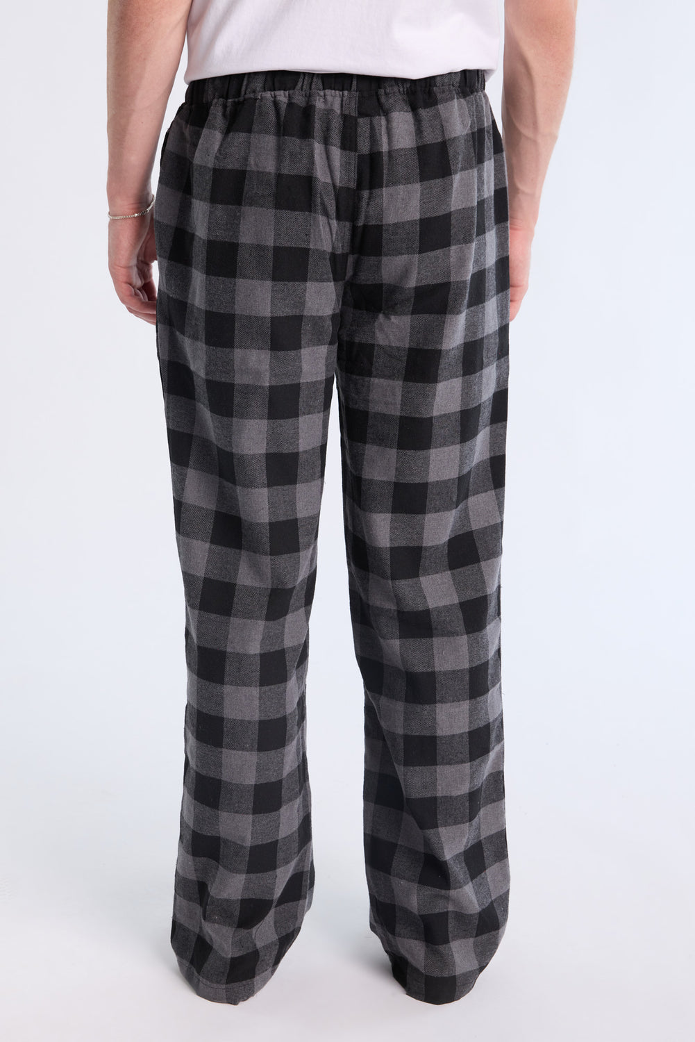 West49 Mens Grey Plaid Pajama Bottoms West49 Mens Grey Plaid Pajama Bottoms