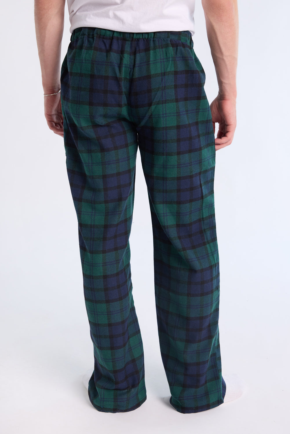 West49 Mens Green Plaid Pajama Bottoms West49 Mens Green Plaid Pajama Bottoms