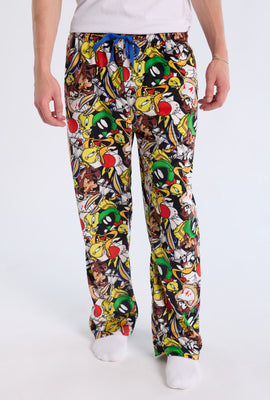 Bas de pyjama en polaire imprimé Looney Tunes homme