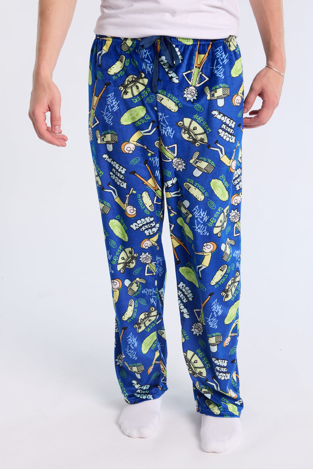 Bas de pyjama en polaire imprimé Rick And Morty homme Bas de pyjama en polaire imprimé Rick And Morty homme