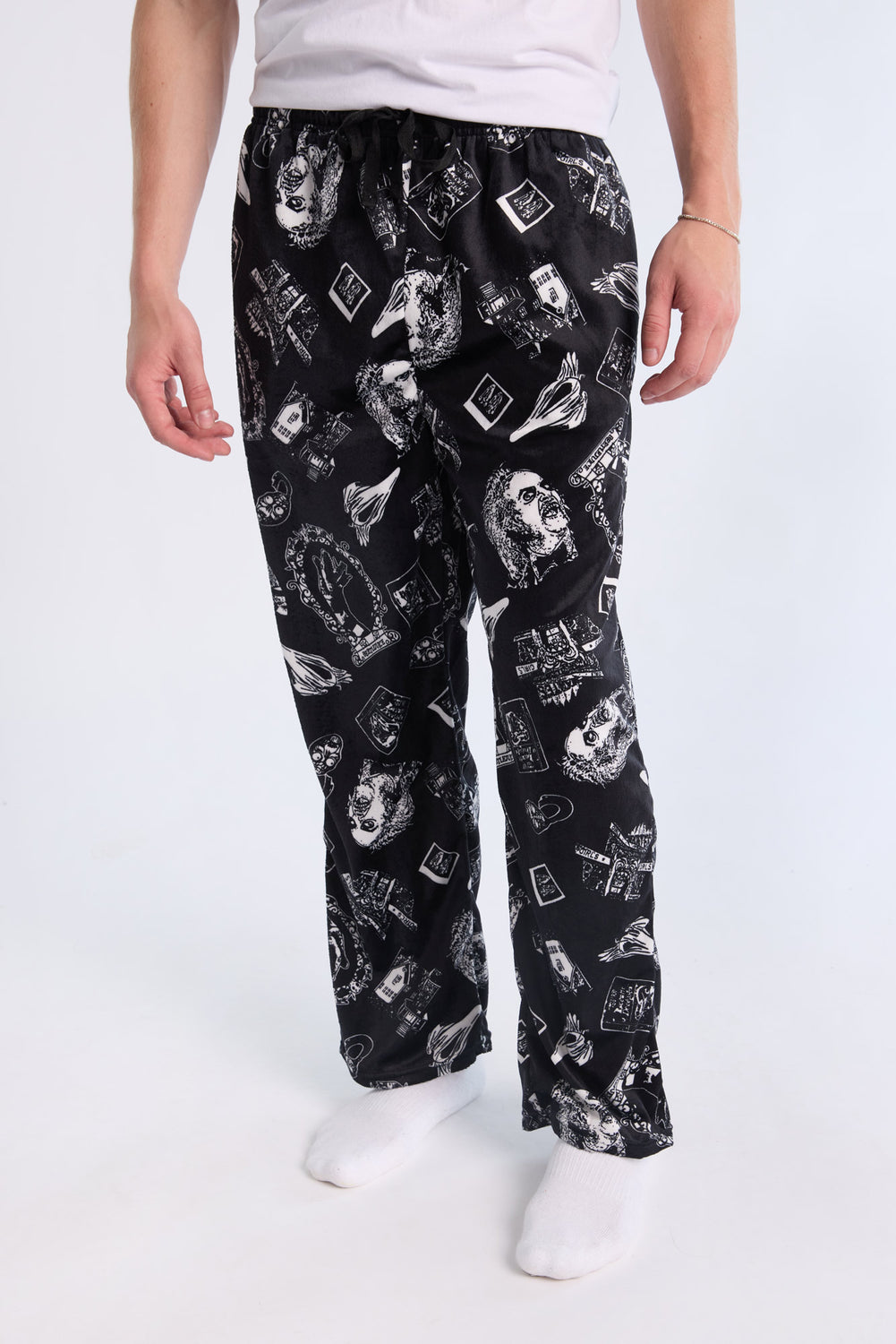 Mens Beetlejuice Pajama Bottoms Mens Beetlejuice Pajama Bottoms