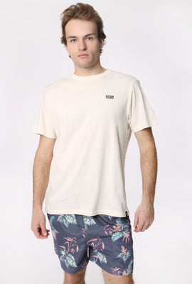 Amnesia Mens Printed Beach Shorts