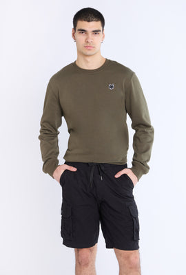 Short jogger cargo en sergé homme