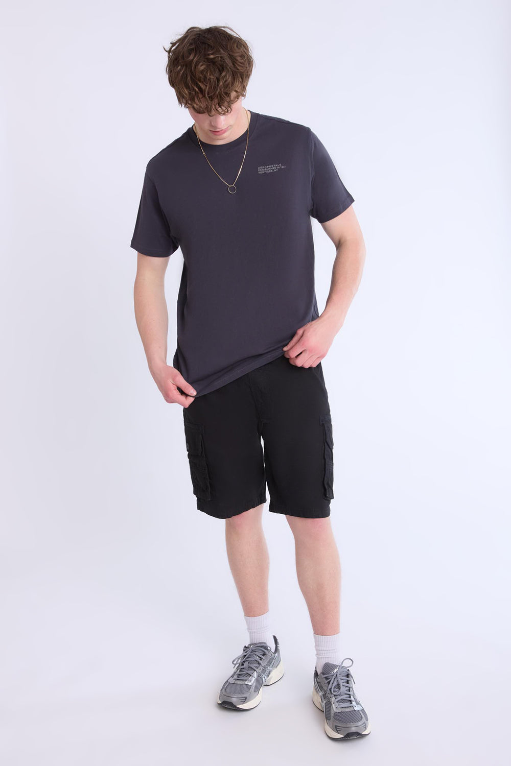 Mens Twill Cargo Jogger Shorts Mens Twill Cargo Jogger Shorts