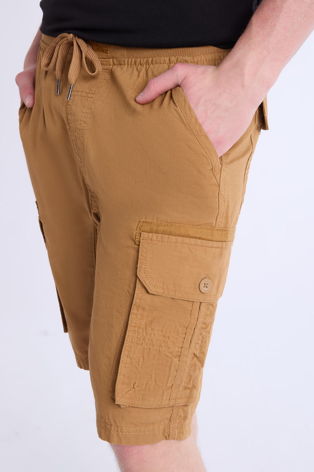 Mens Twill Cargo Jogger Shorts Mens Twill Cargo Jogger Shorts