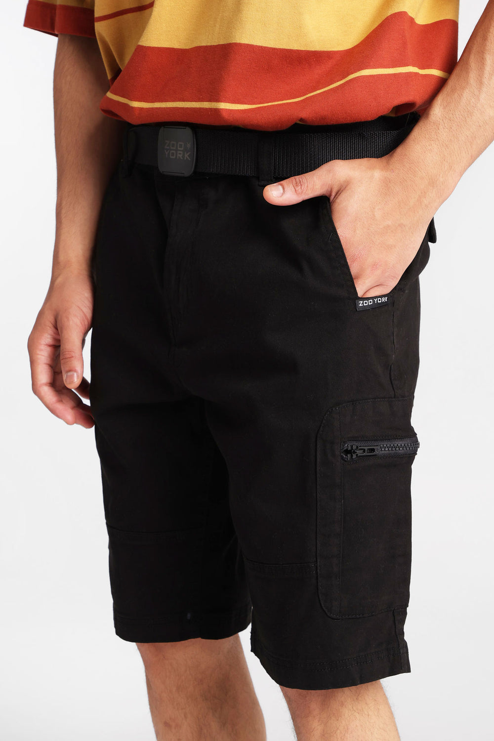 Short cargo en sergé à poches zippées Zoo York 11 po Short cargo en sergé à poches zippées Zoo York 11 po