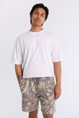 Arsenic Mens Tree Camo Fleece Shorts