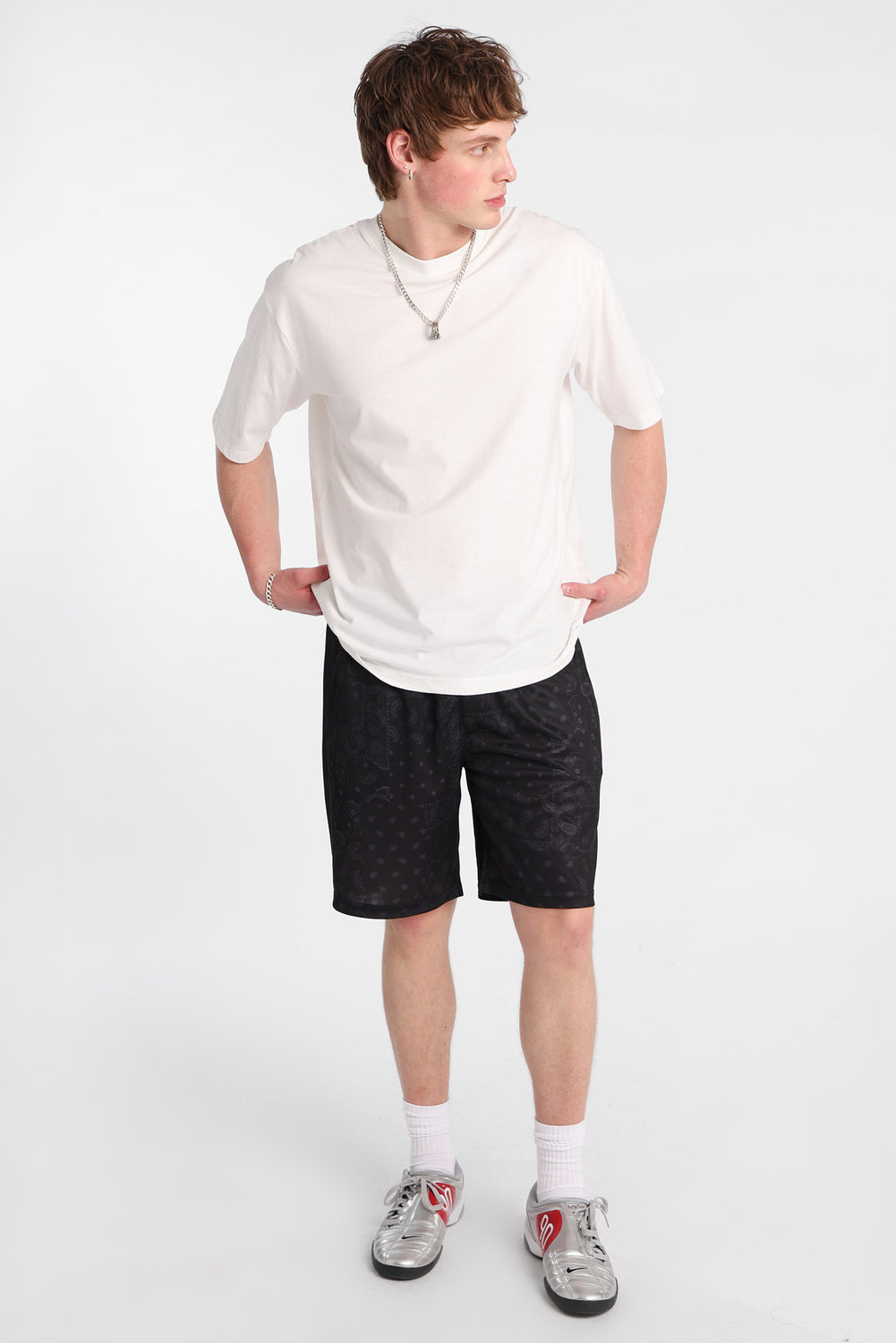 Short en maille imprimé bandana Arsenic Short en maille imprimé bandana Arsenic