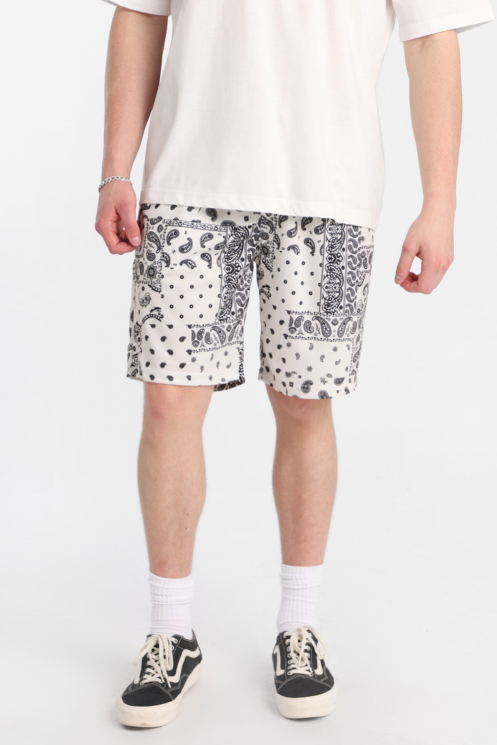 Short en maille imprimé bandana Arsenic Short en maille imprimé bandana Arsenic