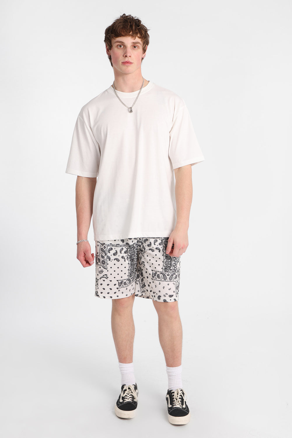Short en maille imprimé bandana Arsenic Short en maille imprimé bandana Arsenic