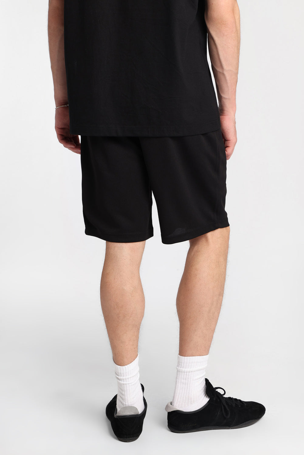 Short en maille imprimé logo Arsenic Short en maille imprimé logo Arsenic