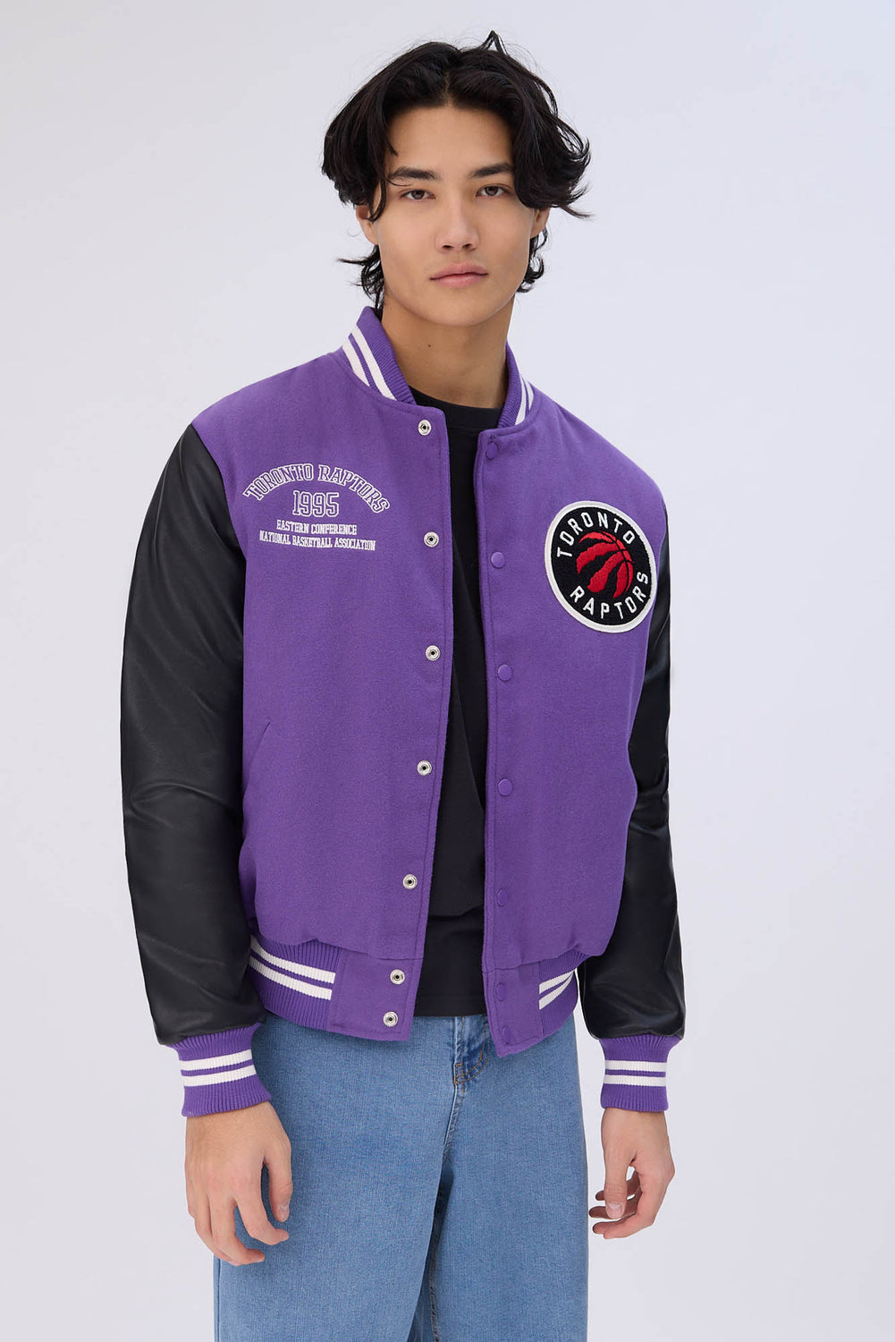 Veste bomber universitaire Toronto Raptors homme Veste bomber universitaire Toronto Raptors homme