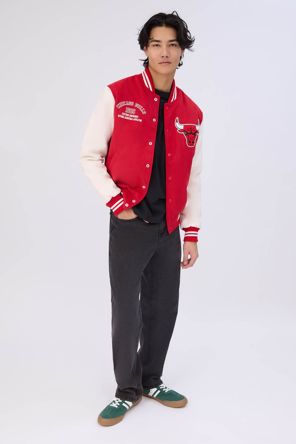 Mens Chicago Bulls Varsity Bomber Jacket Mens Chicago Bulls Varsity Bomber Jacket