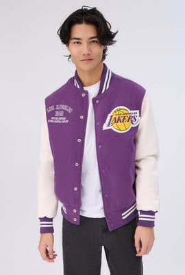 Veste bomber universitaire Los Angeles Lakers homme