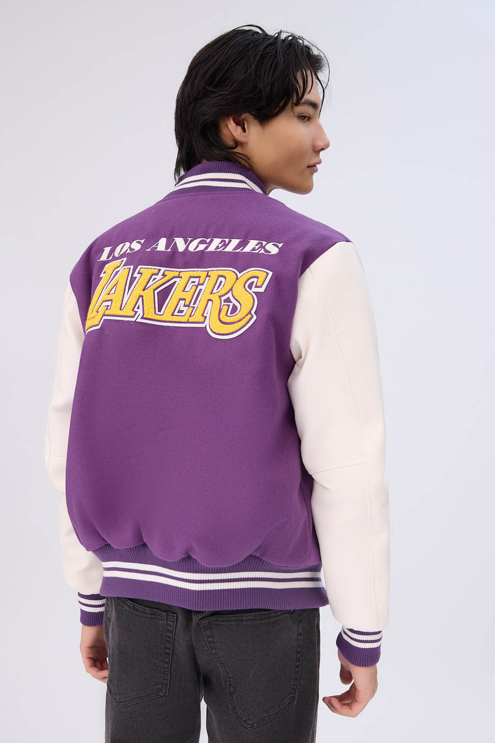 Veste bomber universitaire Los Angeles Lakers homme Veste bomber universitaire Los Angeles Lakers homme